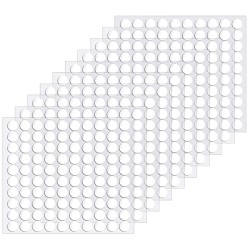 1000 Double Sided Sticky Dots, Surard Two Sided Clear Adhesive Putty Sticker Tack Small Round Pad Removable Waterproof Circle Tape for Balloon, Home, Offices, Classroom, Wedding Decorations, Crafts