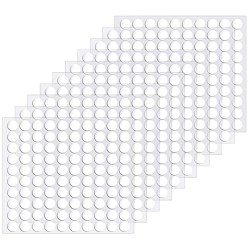 560Pcs Double Sided Sticky Clear Dots Stickers Removable Round Putty Sticky  Tack No Trace Sticky Putty Waterproof Small Stickers for Festival  Decoration (6mm, 560) 