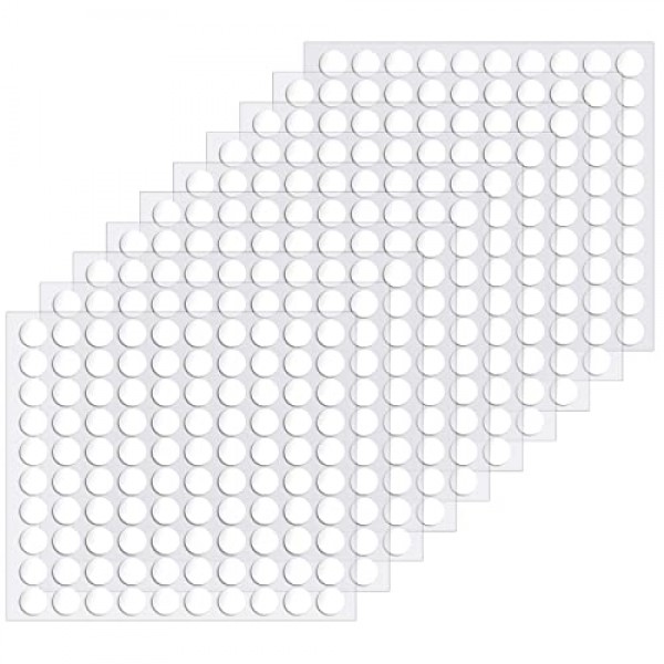 1000 Double Sided Sticky Dots, Surard Two Sided Clear Adhesive Putty Sticker Tack Small Round Pad Removable Waterproof Circle Tape for Balloon, Home, Offices, Classroom, Wedding Decorations, Crafts