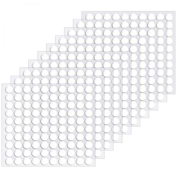 360Pcs Double Sided Sticky Dots Clear Round Mounting Putty - Sticky Tack  for Wall Hanging with Tweezers Picture Hangers Without Nails Double Sided  Tape Dots Poster Putty Removable 