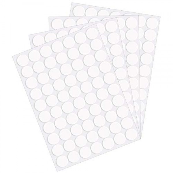 280 Double Sided Sticky Dots, Surard 0.79” Clear Adhesive Putty Round Circle Glue Tack Tab Pad Tape for Party, Office, Artwork, Photo Wall, Poster, DIY, Craft, Bulletin, Classroom Decoration Paste