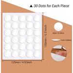 420 Two Sided Adhesive Putty, Surard Clear Round Sticky Dots Circles Transparent Tacky Dot 20mm/0.79” Removable No Trace Waterproof for Balloon, Crafts, Photo, Poster, Balloon, Wedding Decorations