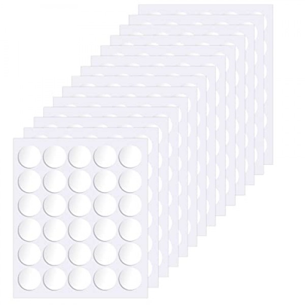 420 Two Sided Adhesive Putty, Surard Clear Round Sticky Dots Circles Transparent Tacky Dot 20mm/0.79” Removable No Trace Waterproof for Balloon, Crafts, Photo, Poster, Balloon, Wedding Decorations