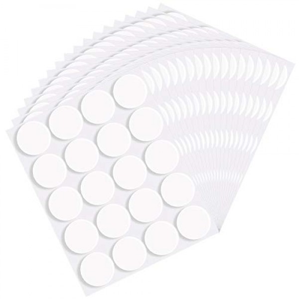 Clear Glue Point Dots for Crafts, Surard 40mm Removable Glue Adhesive Putty, 360 Pcs Double Sided Glue Point Circles Stickers for Holiday Decoration Hanging Poster Pictures Artwork Balloon, 1.57” Dia