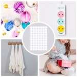 Glue Adhesive Dots for Crafts，Surard 140 Pcs Removable Clear Adhesive Putty Double Sided for Decoration, 20mm Mounting Sticky Putty Circles for Wood, Glass, Ceramic, Metal, Plastic, Tile Wall