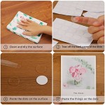 Removable Sticky Dots, Surard 140 Pcs Clear Adhesive Putty Small Double Sided Tacky Pads 20mm/0.79” with White Back Paper for Balloon, Paste Work in Classroom, Party, Offices, Wedding Decoration