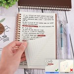 Surard Ruled Spiral Notebook, Plastic Flexible Cover A5 2 Pack 5.5x8.3” Travel Journal Memo Writing Notepad with 100GSM Paper for School, Business, Office-Cinnabar& Silk Black