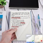 Surard Spiral Lined Notebook, A5 2 Pack 5.5x8.3” Plastic Flexible Cover Wide Ruled Travel Journal Memo Writing Note Taking Notepad with 100GSM Paper for School, Business, Office-Black &Glazed Blue