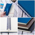 Surard Spiral Notebook Ruled, 3 Pack B5 10.2x7.3” 100GSM Thick Paper Lined Plastic Flexible Cover Journal Memo Notepad 60 Sheet 120 Pages for Business, Schools, Offices, Students-3 Colors