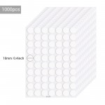 Surard 1000 Clear Sticky Dots, Double Sided Round Circle Adhesive Removable Tacky Putty 10mm/0.39” Transparent Waterproof Mounting Sticker Tape for Craft DIY, Cars, Home, Photo, Office, Party Paste