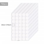 Surard Sticky Dots, 210 6mm/0.24 Adhesive Tack, Double Sided Removable  Clear Mounting Round Reusable Tacky Dots Transparent Sticker Putty Glue for