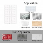 Surard 760 Pcs Clear Sticky Tack Putty, Double Sided Adhesive Round Mounting Putty, Tacky Adhesive Dots Clear Stickers for Festival Party Decoration, Glass, Tile Wall, Ceramic, Metal, Wood, Dia 20mm
